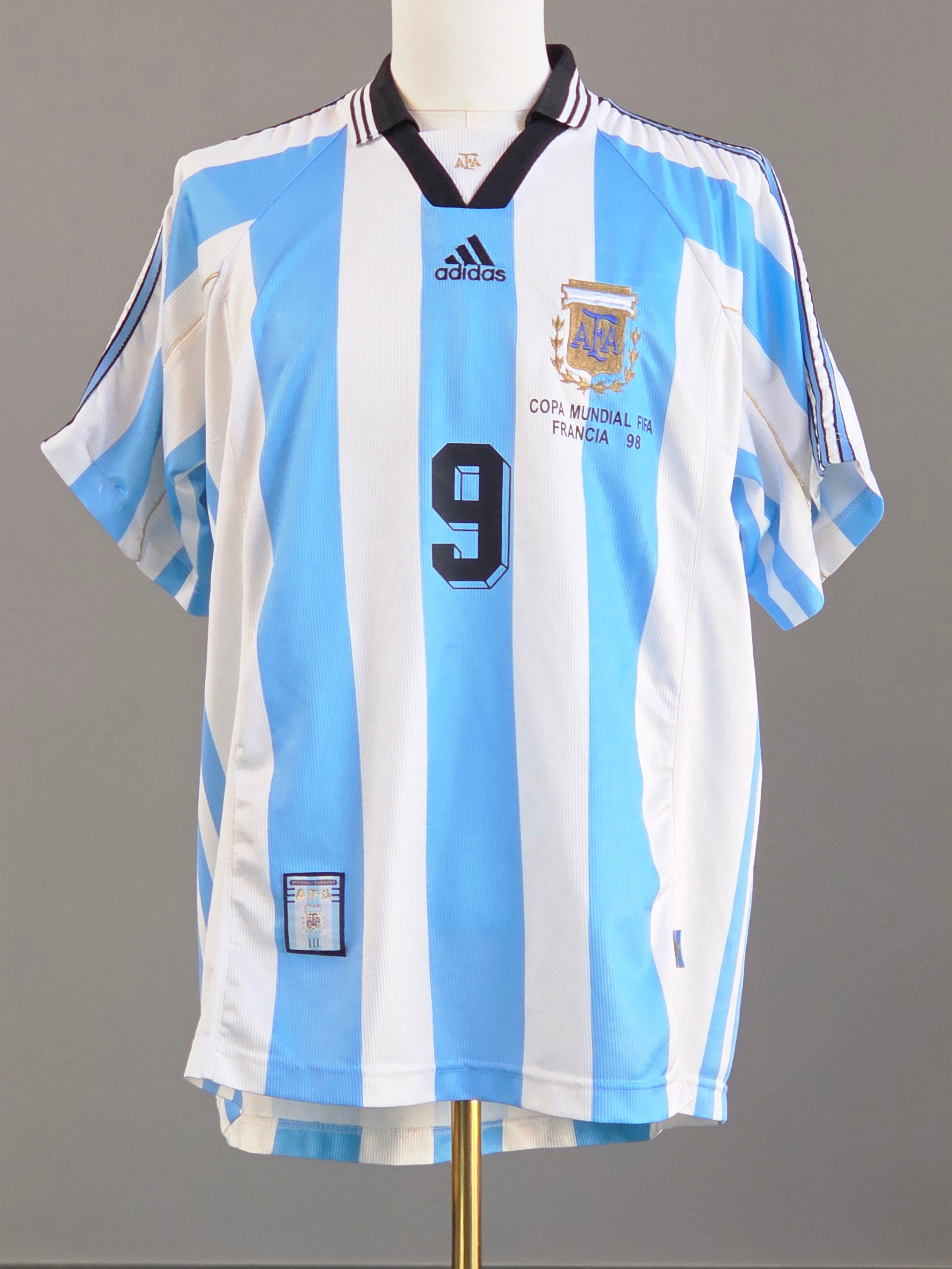 Argentina 1998 Home Kit XL Batistuta (8/10)