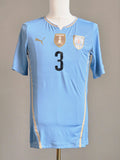 Uruguay 2011 Home Kit XL Godin (9/10) (Player version, Match Issue)